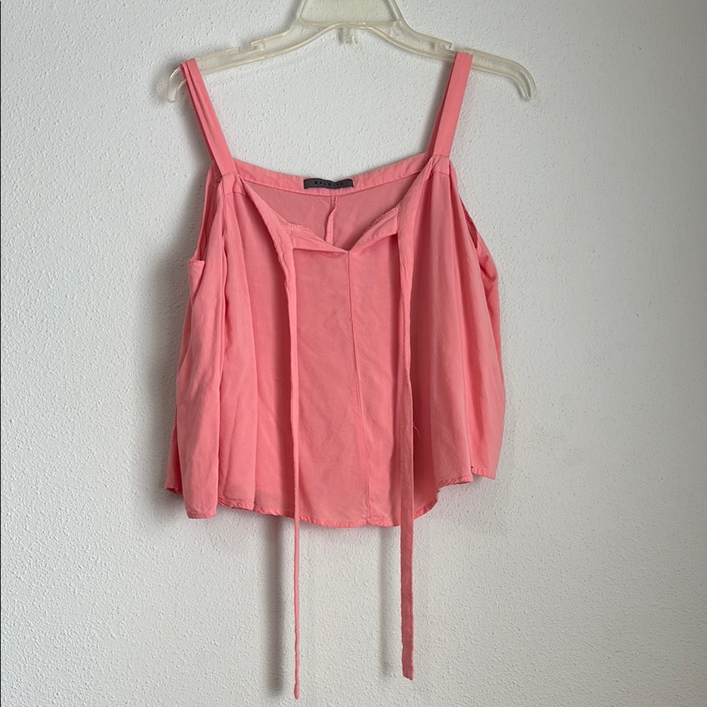 Chic Pink cold shoulder blouse